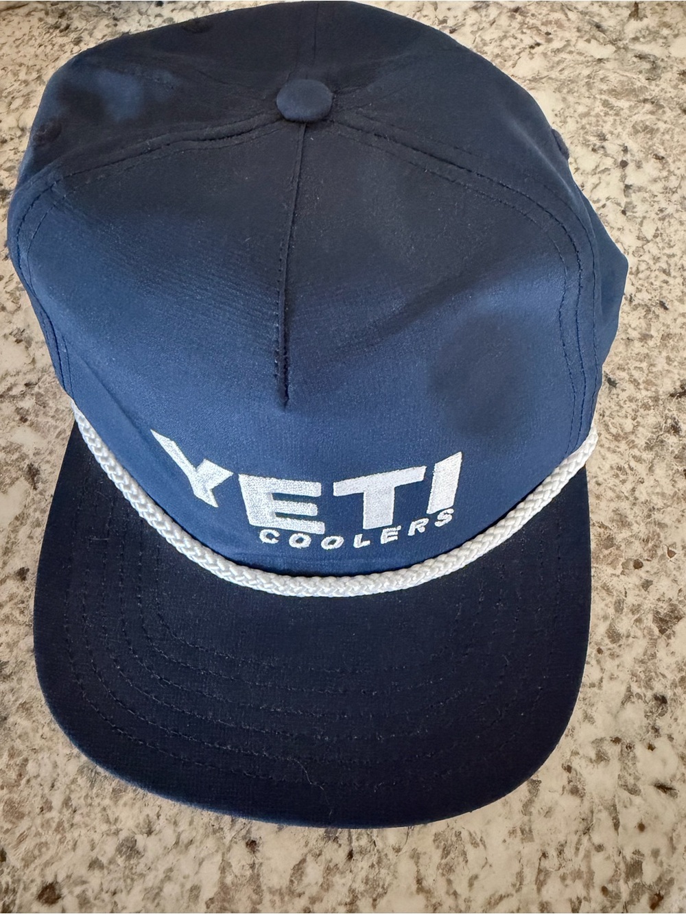Yeti Coolers Hat Blue White Rope SnapBack Hat